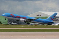 G-OBYF @ EGCC - Thomson - by Chris Hall