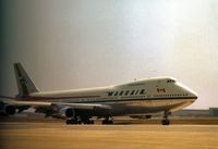 C-FDJC @ LGW - Boeing 747 of Wardair Canada taxying for departure at Gatwick in the Summer of 1975. - by Peter Nicholson