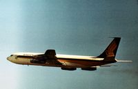 9V-BBA @ LHR - Boeing 707-312B of Singapore Airlines departing Heathrow in the Spring of 1974. - by Peter Nicholson