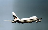 N9898 @ LHR - Delta Air Lines Boeing 747-132 departing Heathrow in the Spring of 1974. - by Peter Nicholson