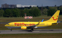 D-AHXE @ EDDT - Flight X3 1990 on a Boeing 737-700 from TXL to Salzburg is at the take off - by Holger Zengler
