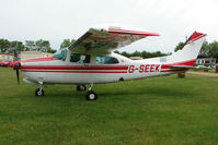 G-SEEK @ EGSP - Cessna T210N at Sibson - by Terry Fletcher