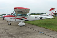 G-GYAV @ EGSF - Visiting Cessna 172N to Conington - by Terry Fletcher