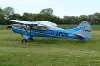 G-ARCS - 1960 Auster parked at a rural Midlands airfield - by Terry Fletcher