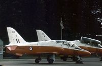 XX180 @ EGQL - Hawk T.1 of 4 Flying Training School on display at the 1978 Leuchars Airshow. - by Peter Nicholson