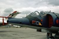 XW922 @ GREENHAM - Harrier GR.3 of 233 Operational Conversion Unit at the 1976 Intnl Air Tattoo at RAF Greenham Common. - by Peter Nicholson