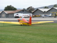 N1700F @ SZP - 1967 Sportavia-Putzer FOURNIER R.F.4.D motor-glider, Rectimo (VW) 4AR 1200 modified to 1,400 c.c. 40 Hp, taxi over grass - by Doug Robertson