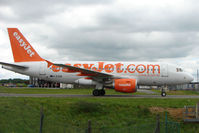 G-EZDB @ EGGW - Easyjet A319 taxies in at Luton - by Terry Fletcher