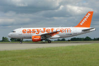 G-EZAH @ EGGW - Easyjet A319 taxies in at Luton - by Terry Fletcher
