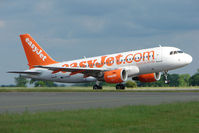 G-EZBJ @ EGGW - Easyjet A319 lifts off from  Luton - by Terry Fletcher