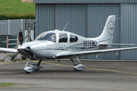 N696MD @ EGBJ - Cirrus SR22 at Gloucestershire Airport - by Terry Fletcher