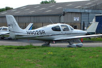 N902SR @ EGBJ - Cirrus SR22 at Gloucestershire Airport - by Terry Fletcher