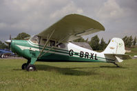 G-BRXL @ EGSX - Aeronca 11AC at North Weald, July 1990 - by Malcolm Clarke