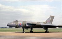 XL425 @ MHZ - Vulcan B.2 of 617 (Dambusters) Squadron on display at the 1980 Mildenhall Air Fete. - by Peter Nicholson