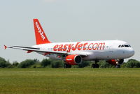 G-EZTE @ EGCC - Easyjet Airbus A320-214 - by Chris Hall