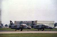XX315 @ MHZ - Hawk T.1 of 1 Tactical Weapons Unit on the flight-line of the 1980 Mildenhall Air Fete. - by Peter Nicholson