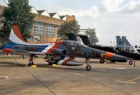 K-3041 @ MHZ - NF-5A of the Royal Netherlands Air Force on display at the 1980 Mildenhall Air Fete. - by Peter Nicholson