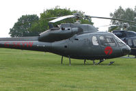 G-SKYW - One of the helicopters at Epsom on 2009 Derby Day - by Terry Fletcher