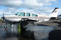 G-BTZA @ EGPT - Beech F33A gets a good clean at Perth Airport in Scotland - by Terry Fletcher