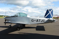 G-ATJC @ EGPT - Victa Airtourer at Perth Airport in Scotland - by Terry Fletcher