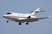 N3400S @ ORF - Tactical Hawker, LLC 2008 Hawker Beechcraft 850XP N3400S on landing approach to RWY 5, returning home from the Bahamas (Lynden Pingling Int'l - Nassau - MYNN). - by Dean Heald