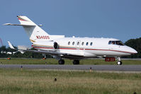 N3400S @ ORF - Tactical Hawker, LLC 2008 Hawker Beechcraft 850XP N3400S taxiing to parking after arrival on RWY 5 from the Bahamas (Lynden Pingling Int'l - Nassau - MYNN). - by Dean Heald