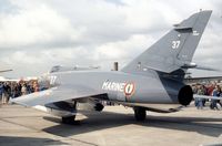 37 @ GREENHAM - Another view of the 16 Flotille Super Etendard at the 1981 Intnl Air Tattoo at RAF Greenham Common. - by Peter Nicholson