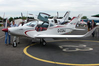 G-CGAJ @ EGTB - exhibited at 2009 AeroExpo at Wycombe Air Park - by Terry Fletcher