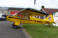 G-HSKE @ EGTB - Husky Aviat exhibited at 2009 AeroExpo at Wycombe Air Park - by Terry Fletcher