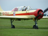 G-CDJJ @ EGTB - Yak 52 Visitor to 2009 AeroExpo at Wycombe Air Park - by Terry Fletcher
