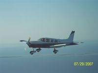 N77VE - Flying over Lake Michigan - by Unknown