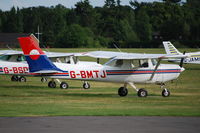 G-BMTJ @ EGLD - Cessna 152 at Denham - by moxy