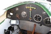 N5852 @ I74 - Rear cockpit.  At the Urbana, Ohio breakfast fly-in. - by Bob Simmermon