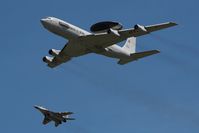 LX-N90452 @ LZPP - Overflight/flyover of NATO AWACS Boeing E-3A Sentry c/n22847 in company of two - by Delta Kilo