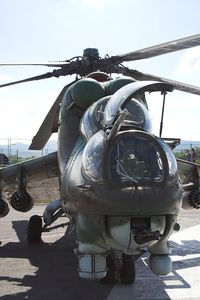 0100 @ LZPP - Slovak Air Force   Mi-24D  Hind    cn M340100  static display - by Delta Kilo