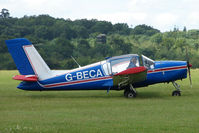 G-BECA @ EGTB - Visitor to 2009 AeroExpo at Wycombe Air Park - by Terry Fletcher