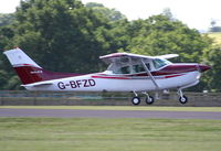 G-BFZD @ EGWC - visitor from Sleap at the Cosford Air Show - by Chris Hall