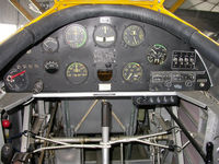 N44718 @ KRDG - Cockpit of the Mid-Atlantic Air Museum N3N-3. - by TorchBCT