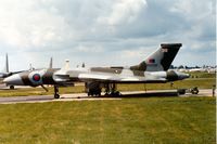 XH558 @ EGVA - Vulcan B.2 of the Vulcan Display Team at the 1991 Intnl Air Tattoo at RAF Fairford. - by Peter Nicholson