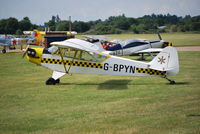 G-BPYN @ EGLM - PIPER J3C-65 at White Waltham - by moxy