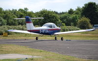 G-BTJL @ EGLK - Piper PA-38-112 at Blackbushe - by moxy
