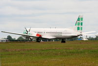 G-JEMC @ EGBE - ex Emerald Airways, - by Chris Hall