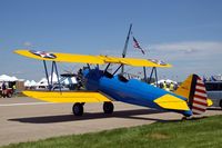 N49739 @ DVN - Quad Cities Air Show, PT-17 42-16299 - by Glenn E. Chatfield