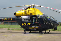 G-SUSX @ EGTB - Sussex Emergency Services Helicopter at Staverton - by Terry Fletcher