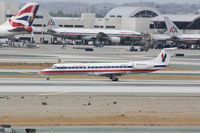 N841AE @ LAX - EGF3042 - KSBA-KLAX - Landing RWY 25L - by Mel II