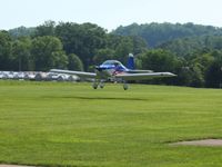 N174RV @ 2D7 - Landing on 28 at the Beach City, Ohio Father's Day fly-in. - by Bob Simmermon