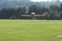 N224SX @ 2D7 - Landing on 28 at the Beach City, Ohio Father's Day fly-in. - by Bob Simmermon