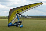 G-BYOV @ EGNW - Pegasus Flexwing at Wickenby on 2009 Wings and Wheel Show - by Terry Fletcher