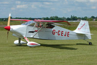 G-CEJE @ EGNW - Wittman W10 Tailwind at Wickenby on 2009 Wings and Wheel Show - by Terry Fletcher
