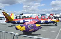 F-AZZD @ LFPB - Fouga CM.170 Magister of the Patrouille Tranchant at the Aerosalon 2009, Paris